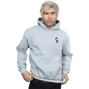 Disney Men's Mickey Mouse Kickin Retro Chest Hoodie in Grey Size: 2XL Grey 2XL Disney Men's Mickey Mouse Kickin Retro Chest Hoodie in Grey Size: 2XL Grey 2XL