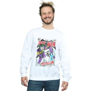 DC Comics Men's Batman Joker Playing Card Cover Sweatshirt in White Size: 2XL White 2XL DC Comics Men's Batman Joker Playing Card Cover Sweatshirt in White Size: 2XL White 2XL