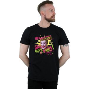 DC Comics Men's Batman TV Series Joker Bang T-Shirt in Black Size: Large Black L DC Comics Men's Batman TV Series Joker Bang T-Shirt in Black Size: Large Black L