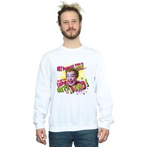 DC Comics Men's Batman TV Series Joker Bang Sweatshirt in White Size: 3XL White 3XL DC Comics Men's Batman TV Series Joker Bang Sweatshirt in White Size: 3XL White 3XL
