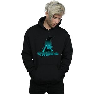 Harry Potter Men's Hogwarts Silhouette Hoodie in Black Size: 3XL Black 3XL Harry Potter Men's Hogwarts Silhouette Hoodie in Black Size: 3XL Black 3XL