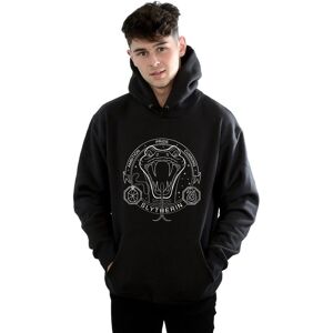 Harry Potter Men's Slytherin Seal Hoodie in Black Size: 3XL Black 3XL Harry Potter Men's Slytherin Seal Hoodie in Black Size: 3XL Black 3XL