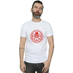 Marvel Hydra Logo Cotton T-Shirt - Men's White XL Marvel Hydra Logo Cotton T-Shirt - Men's White XL