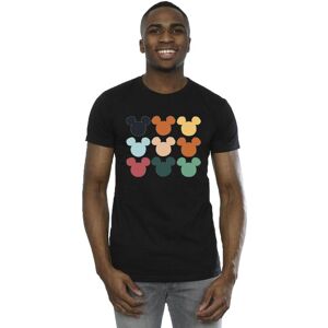Disney Men's Mickey Mouse Heads Square T-Shirt in Black Size: 5XL Black 5XL Disney Men's Mickey Mouse Heads Square T-Shirt in Black Size: 5XL Black 5XL