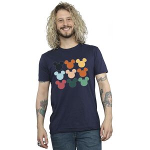 Disney Men's Mickey Mouse Heads Square T-Shirt in Navy Size: 5XL Navy 5XL Disney Men's Mickey Mouse Heads Square T-Shirt in Navy Size: 5XL Navy 5XL