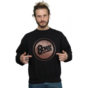 David Bowie Men's Rose Gold Circle Sweatshirt in Black Size: Medium Black M David Bowie Men's Rose Gold Circle Sweatshirt in Black Size: Medium Black M