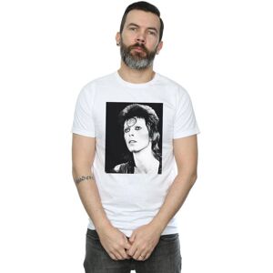 David Bowie Men's Ziggy Looking T-Shirt in White Size: 2XL White 2XL David Bowie Men's Ziggy Looking T-Shirt in White Size: 2XL White 2XL