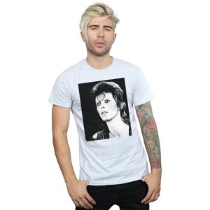 David Bowie Men's Ziggy Looking T-Shirt in Grey Size: XL Grey XL David Bowie Men's Ziggy Looking T-Shirt in Grey Size: XL Grey XL