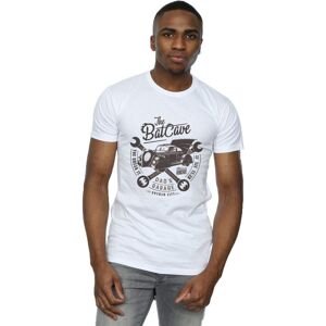 DC Comics Men's Batman Dad´s Garage T-Shirt in White Size: Large White L DC Comics Men's Batman Dad´s Garage T-Shirt in White Size: Large White L