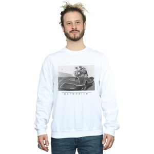 DC Comics Men's Batman TV Series Batmobile Sweatshirt in White Size: Medium White M DC Comics Men's Batman TV Series Batmobile Sweatshirt in White Size: Medium White M