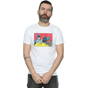 DC Comics Men's Batman Robin Slap T-Shirt in White Size: Large White L DC Comics Men's Batman Robin Slap T-Shirt in White Size: Large White L