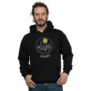 Harry Potter Men's Hogwarts Circle Hoodie in Black Size: 3XL Black 3XL Harry Potter Men's Hogwarts Circle Hoodie in Black Size: 3XL Black 3XL