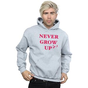 Disney Men's Peter Pan Never Grow Up Hoodie in Grey Size: 5XL Grey 5XL Disney Men's Peter Pan Never Grow Up Hoodie in Grey Size: 5XL Grey 5XL