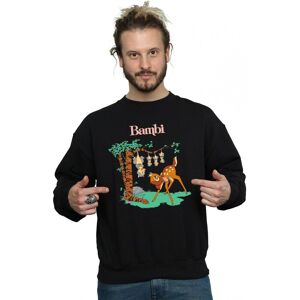 Disney Men's Bambi Tilted Up Sweatshirt in Black Size: 2XL Black 2XL Disney Men's Bambi Tilted Up Sweatshirt in Black Size: 2XL Black 2XL