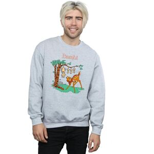 Disney Men's Bambi Tilted Up Sweatshirt in Grey Size: 2XL Grey 2XL Disney Men's Bambi Tilted Up Sweatshirt in Grey Size: 2XL Grey 2XL