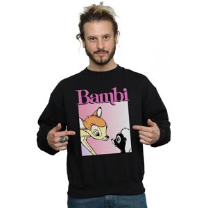Disney Men's Bambi Nice To Meet You Sweatshirt in Black Size: Medium Black M Disney Men's Bambi Nice To Meet You Sweatshirt in Black Size: Medium Black M
