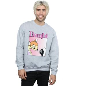 Disney Men's Bambi Nice To Meet You Sweatshirt in Grey Size: Large Grey L Disney Men's Bambi Nice To Meet You Sweatshirt in Grey Size: Large Grey L