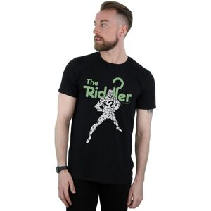 DC Comics Men's The Riddler Mono Action Pose T-Shirt in Black Size: Medium Black M DC Comics Men's The Riddler Mono Action Pose T-Shirt in Black Size: Medium Black M