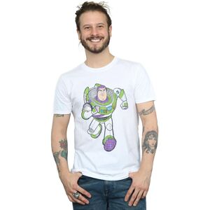 Disney Men's Toy Story 4 Classic Buzz Lightyear T-Shirt in White Size: 4XL White 4XL Disney Men's Toy Story 4 Classic Buzz Lightyear T-Shirt in White Size: 4XL White 4XL