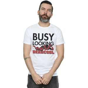 Marvel Men's Deadpool Busy Looking Deadcool T-Shirt in White Size: 3XL White 3XL Marvel Men's Deadpool Busy Looking Deadcool T-Shirt in White Size: 3XL White 3XL
