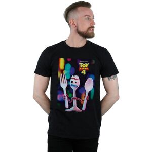 Disney Men's Toy Story 4 Forky Poster T-Shirt in Black Size: 2XL Black 2XL Disney Men's Toy Story 4 Forky Poster T-Shirt in Black Size: 2XL Black 2XL
