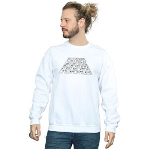 Disney Men's Star Wars The Rise Of Skywalker Trooper Filled Logo Sweatshirt in White Size: XL White XL Disney Men's Star Wars The Rise Of Skywalker Trooper Filled Logo Sweatshirt in White Size: XL White XL