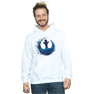 Disney Men's Star Wars The Rise Of Skywalker Resistance Symbol Wave Hoodie in White Size: Small White S Disney Men's Star Wars The Rise Of Skywalker Resistance Symbol Wave Hoodie in White Size: Small White S