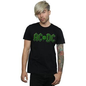 AC/DC Men's Shamrock Logo T-Shirt in Black Size: Medium Black M AC/DC Men's Shamrock Logo T-Shirt in Black Size: Medium Black M