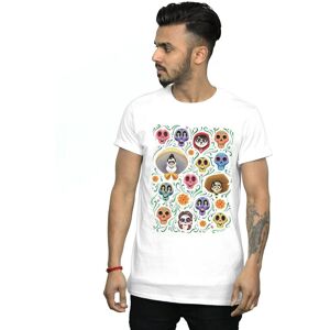 Disney Men's Coco Heads Pattern T-Shirt in White Size: Small White S Disney Men's Coco Heads Pattern T-Shirt in White Size: Small White S