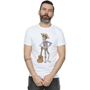 Disney Men's Coco Hector With Guitar T-Shirt in White Size: 3XL White 3XL Disney Men's Coco Hector With Guitar T-Shirt in White Size: 3XL White 3XL
