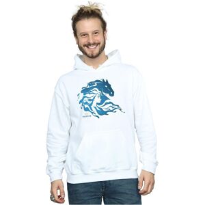 Disney Men's Frozen 2 Nokk Silhouette Hoodie in White Size: Medium White M Disney Men's Frozen 2 Nokk Silhouette Hoodie in White Size: Medium White M