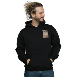 Star Wars Men's The Mandalorian Precious Cargo Faux Pocket Hoodie in Black Size: 4XL Black 4XL Star Wars Men's The Mandalorian Precious Cargo Faux Pocket Hoodie in Black Size: 4XL Black 4XL