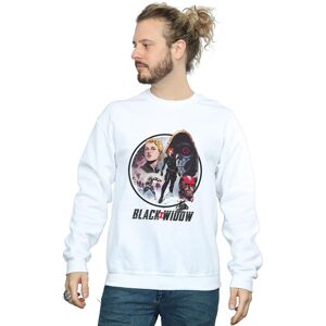 Marvel Men's Black Widow Movie Vintage Circle Sweatshirt in White Size: 3XL White 3XL Marvel Men's Black Widow Movie Vintage Circle Sweatshirt in White Size: 3XL White 3XL