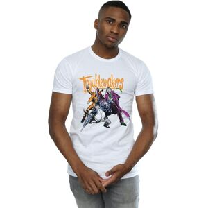 DC Comics Men's Batman Troublemakers T-Shirt in White Size: 2XL White 2XL DC Comics Men's Batman Troublemakers T-Shirt in White Size: 2XL White 2XL
