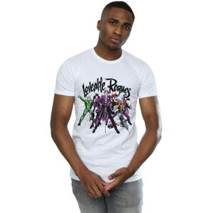 DC Comics Men's Batman Loveable Rogues T-Shirt in White Size: XL White XL DC Comics Men's Batman Loveable Rogues T-Shirt in White Size: XL White XL