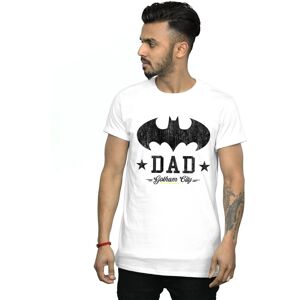 DC Comics Men's Batman I Am Bat Dad T-Shirt in White Size: Medium White M DC Comics Men's Batman I Am Bat Dad T-Shirt in White Size: Medium White M