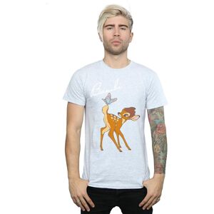 Disney Men's Bambi Butterfly Tail T-Shirt in Grey Size: 5XL Grey 5XL Disney Men's Bambi Butterfly Tail T-Shirt in Grey Size: 5XL Grey 5XL