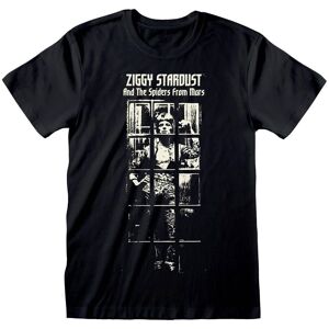 David Bowie Men's Ziggy Stardust T-Shirt in Black Size: Small Black S David Bowie Men's Ziggy Stardust T-Shirt in Black Size: Small Black S