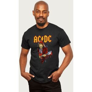 AC/DC Men's Angus Young T-Shirt in Black Size: 2XL Black 2XL AC/DC Men's Angus Young T-Shirt in Black Size: 2XL Black 2XL