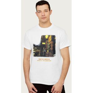 David Bowie Men's K West Ziggy Stardust T-Shirt in White Size: XL White XL David Bowie Men's K West Ziggy Stardust T-Shirt in White Size: XL White XL