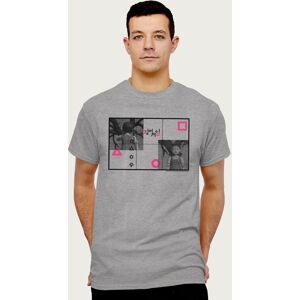 Squid Game Men's Symbol Art Red Light Green Light T-Shirt in Mid Grey Size: Medium Mid Grey M Squid Game Men's Symbol Art Red Light Green Light T-Shirt in Mid Grey Size: Medium Mid Grey M