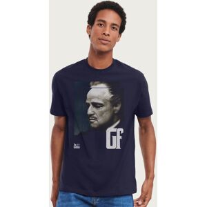 The Godfather Men's Don Vito Corleone Side Profile Photo T-Shirt in Navy Size: Large Navy L The Godfather Men's Don Vito Corleone Side Profile Photo T-Shirt in Navy Size: Large Navy L