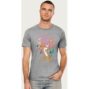 Kelloggs Men's Cereal Breakfast Club Tony the Tiger & Co T-Shirt in Mid Grey Size: Large Mid Grey L Kelloggs Men's Cereal Breakfast Club Tony the Tiger & Co T-Shirt in Mid Grey Size: Large Mid Grey L