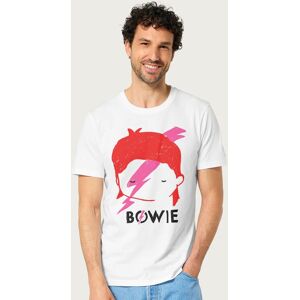David Bowie Men's Aladdin Sane Lightning Bolt Sketch T-Shirt in White Size: 2XL White 2XL David Bowie Men's Aladdin Sane Lightning Bolt Sketch T-Shirt in White Size: 2XL White 2XL