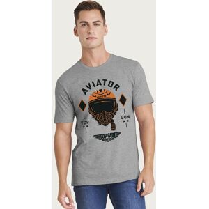 TOP GUN Men's Aviator Lt. Javy Coyote Machado Helmet Maverick T-Shirt in Mid Grey Size: 2XL Mid Grey 2XL TOP GUN Men's Aviator Lt. Javy Coyote Machado Helmet Maverick T-Shirt in Mid Grey Size: 2XL Mid Grey 2XL