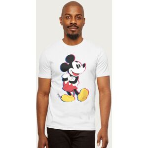 Disney Men's Mickey Mouse Arms Folded T-Shirt in White Size: Medium White M Disney Men's Mickey Mouse Arms Folded T-Shirt in White Size: Medium White M