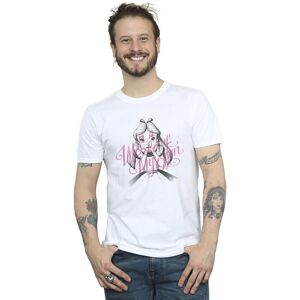 Disney Men's Alice In Wonderland In A World Of My Own T-Shirt in White Size: 3XL White 3XL Disney Men's Alice In Wonderland In A World Of My Own T-Shirt in White Size: 3XL White 3XL