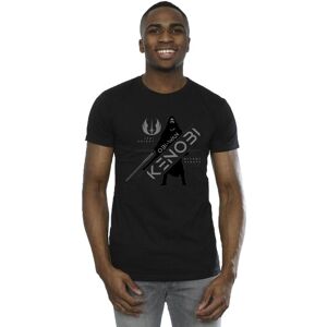Star Wars Men's Obi-Wan Kenobi Jedi Knight T-Shirt in Black Size: 3XL Black 3XL Star Wars Men's Obi-Wan Kenobi Jedi Knight T-Shirt in Black Size: 3XL Black 3XL