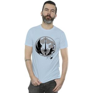 Star Wars Men's Obi-Wan Kenobi Fractured Logos T-Shirt in Baby Blue Size: Large Baby Blue L Star Wars Men's Obi-Wan Kenobi Fractured Logos T-Shirt in Baby Blue Size: Large Baby Blue L