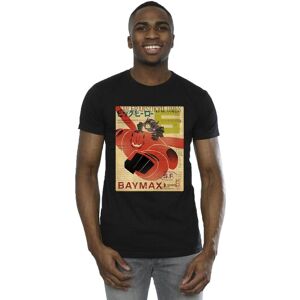 Disney Men's Big Hero 6 Baymax Flying Baymax Newspaper T-Shirt in Black Size: 3XL Black 3XL Disney Men's Big Hero 6 Baymax Flying Baymax Newspaper T-Shirt in Black Size: 3XL Black 3XL
